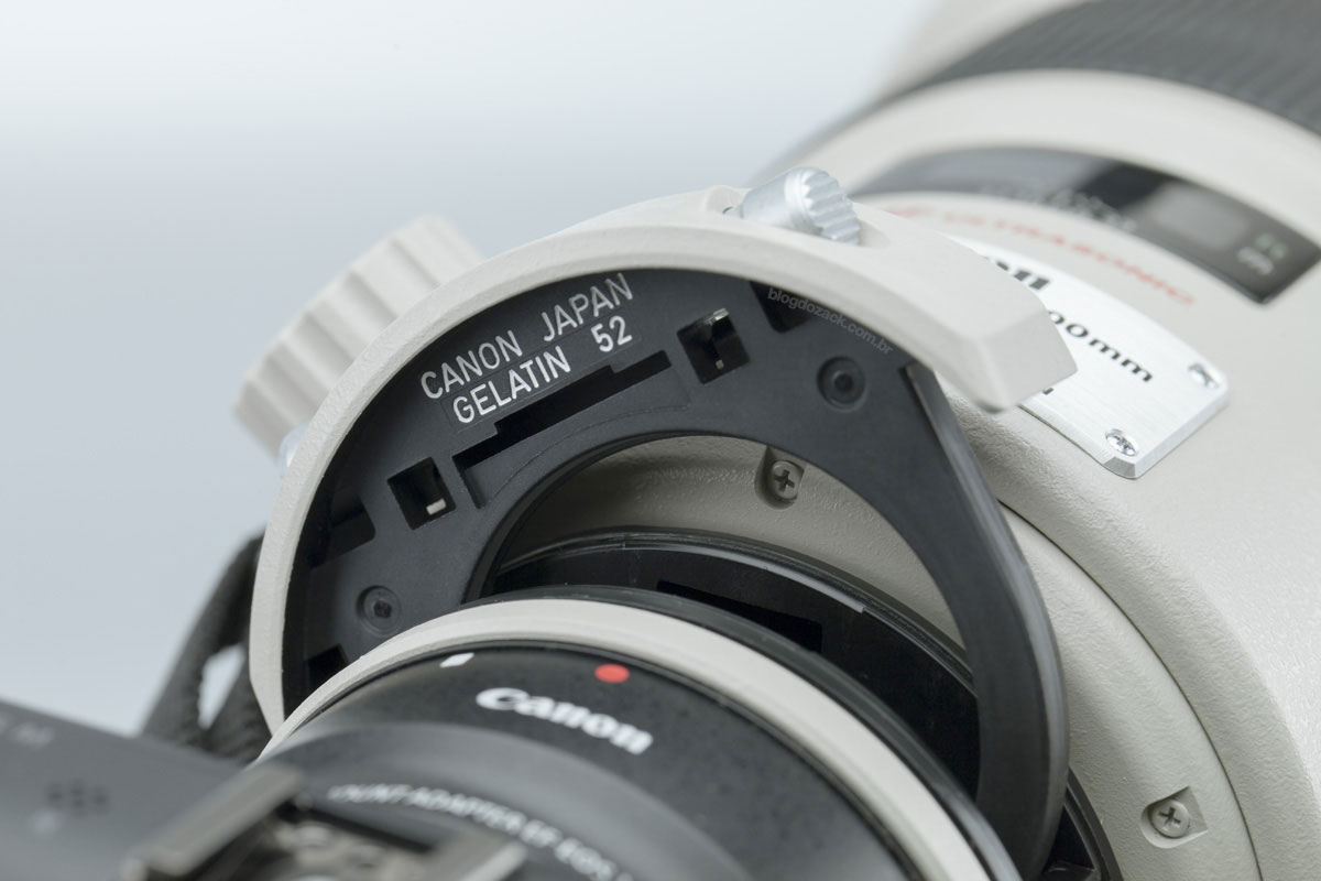 Canon EF 200mm f/2 L IS USM prime lens gelatin holder