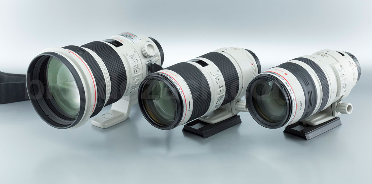 Canon EF 70-200mm f/2.8L IS II USM 200mm f/2L 100-400mm f/4.5-5.6L