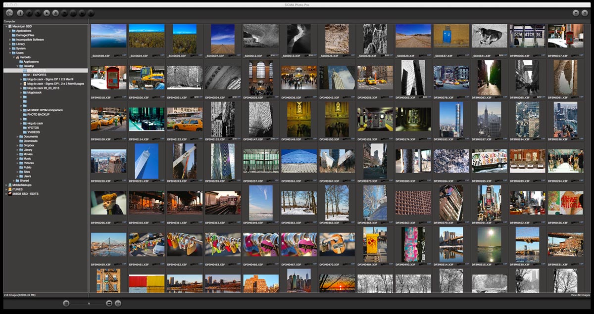 Sigma Photo Pro: navegador, preview e processador dos arquivos .X3F.