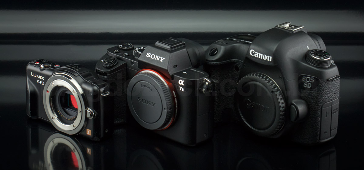 PANASONIC GF3 SONY A7II CANON EOS 6D