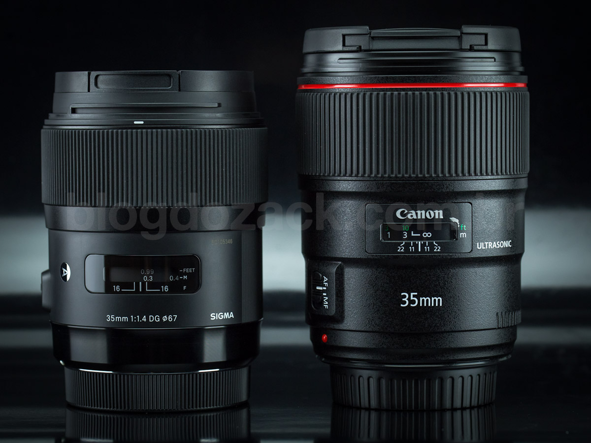 Canon EF 35mm f/1.4L II USM Sigma Art DG HSM
