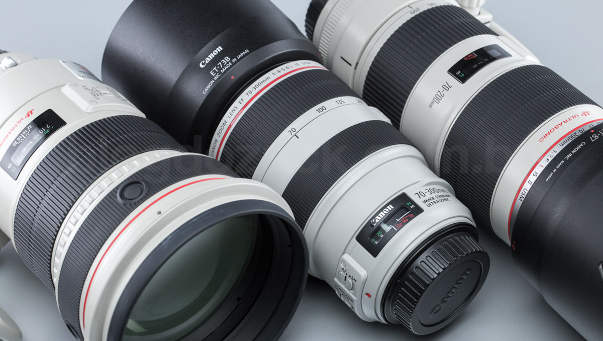  Canon L series white lenses