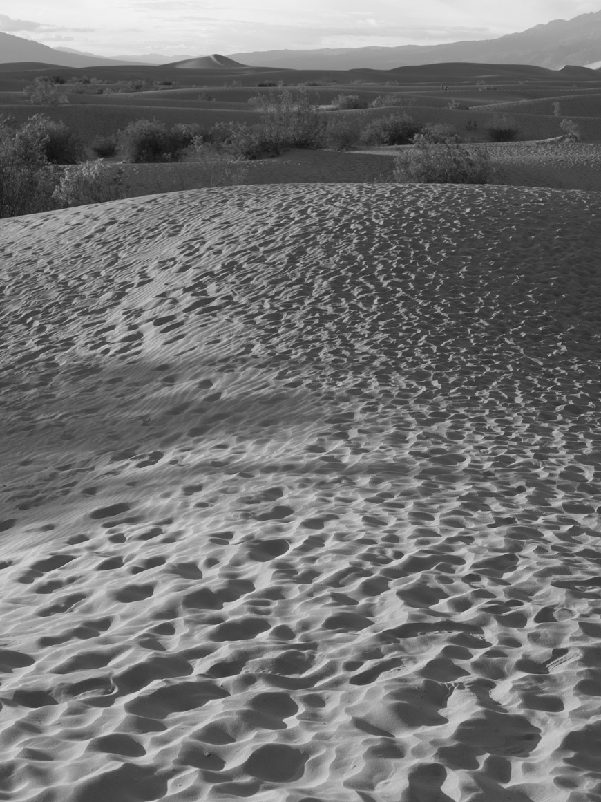 “Mesquite Sand Dunes” em f/5.6 1/300 ISO200.